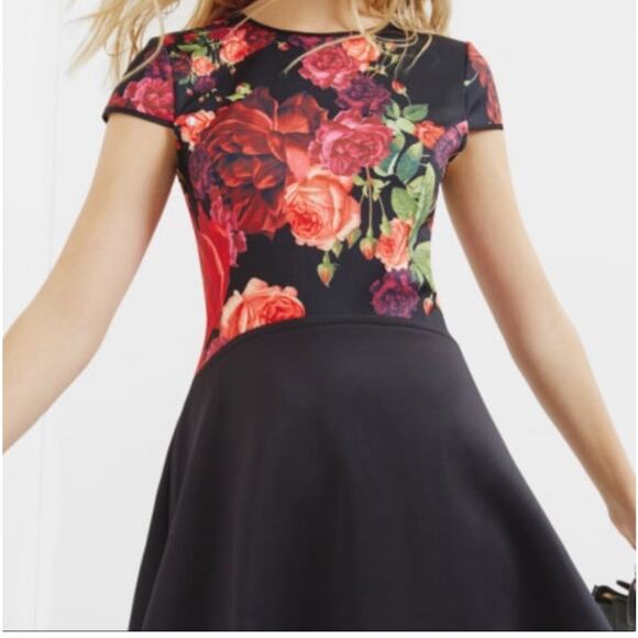 Ted Baker Floral Xylee Skater Dress - Picture 2 of 11